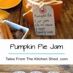 Whizz up your pumpkin innards and make Pumpkin Pie Jam. Laced with pumpkin pie spice and a touch of ginger, a taste of Autumn all year round! Great with cheese, use as an ingredient in your baking & make pumpkin pie, cupcakes, muffins or cookies.
