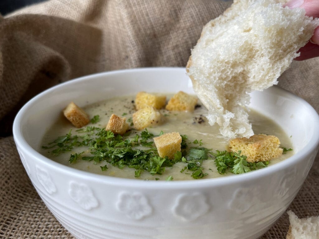 Slow Cooker Leek and Potato Soup Tales From The Kitchen Shed