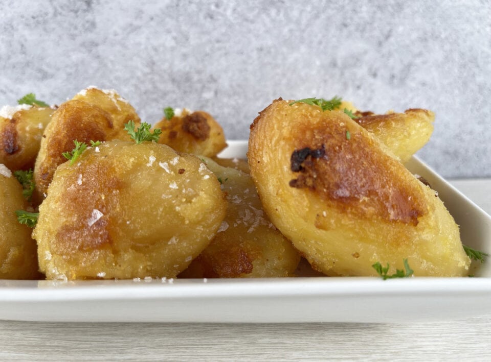 Slow Cooker Roast Potatoes Tales From The Kitchen Shed