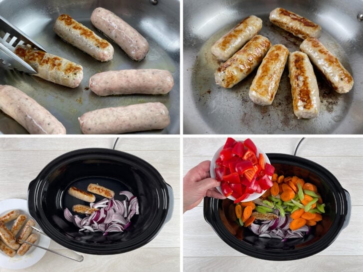 Slow Cooker Sausage Casserole - Tales From The Kitchen Shed